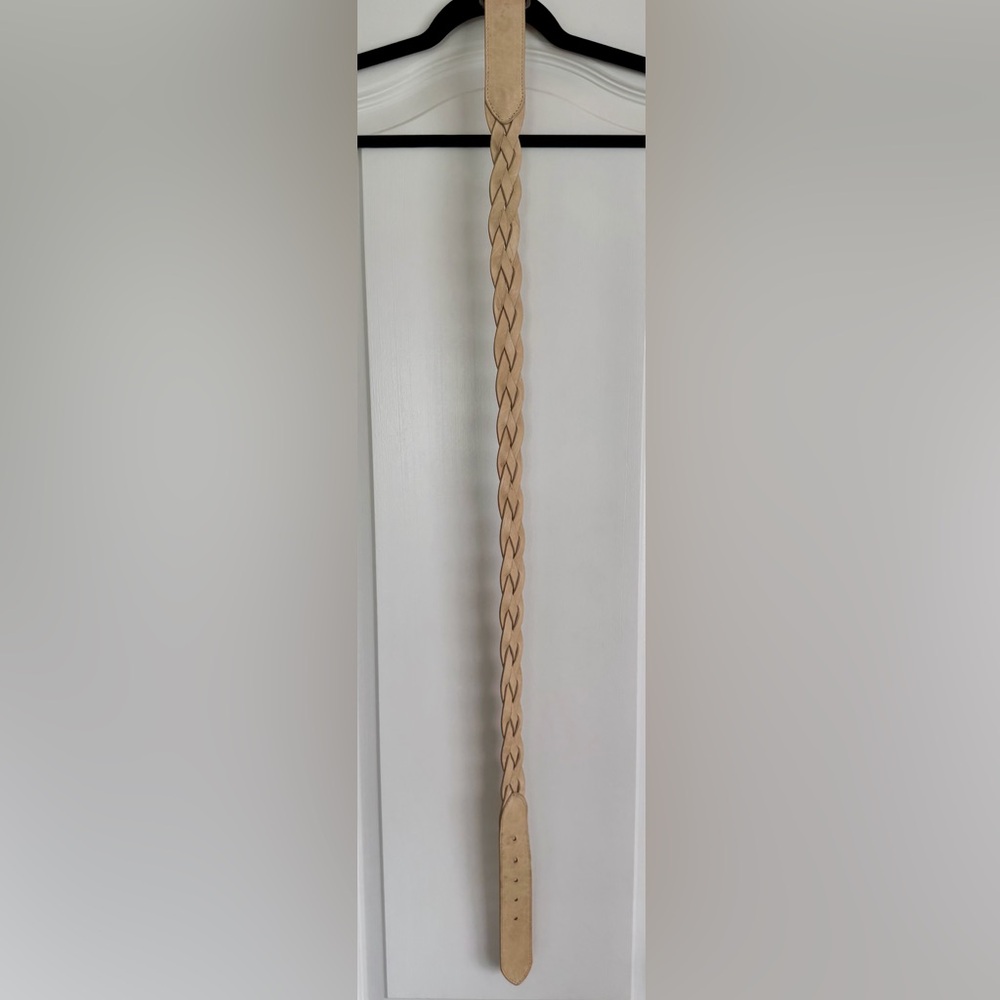Streets Ahead Braided Tan Leather Belt